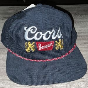 Coors Banquet Blue Corduroy SnapBack Beer Hat - Fresh Style for Beverage Enthusi